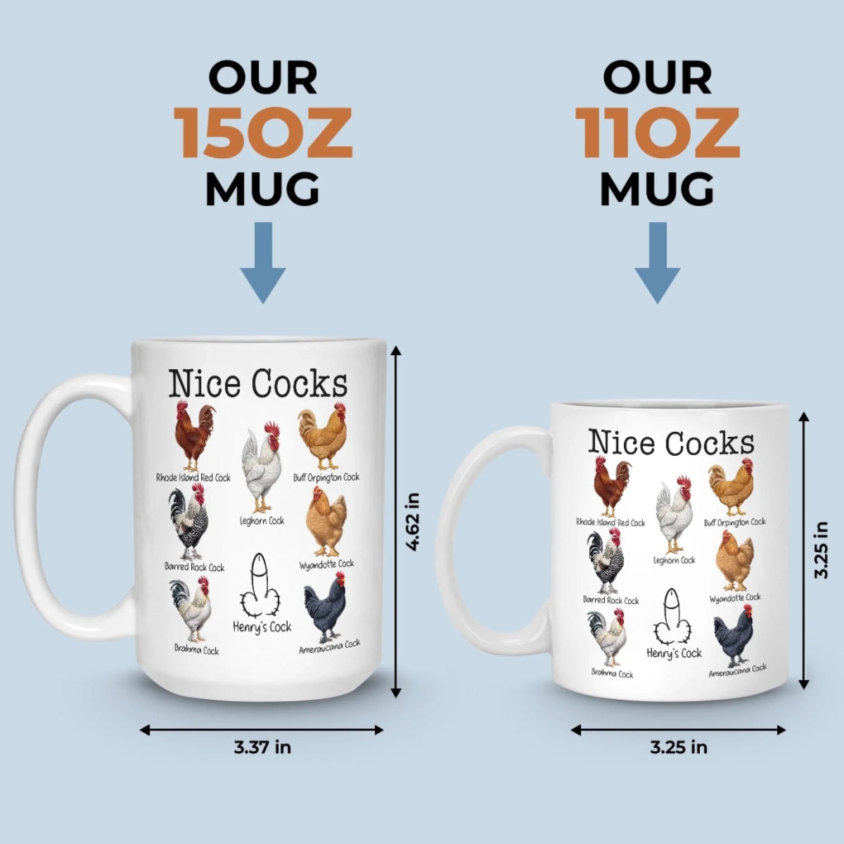 Custom Ceramic Mug - Personalized Anniversary Wedding Gifts For Husband And Wife, Him And Her - Partner In Life And Oops