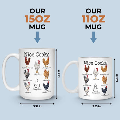 Custom Ceramic Mug - Personalized Anniversary Wedding Gifts For Husband And Wife, Him And Her - Partner In Life And Oops