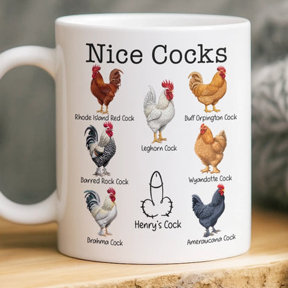 Custom Ceramic Mug - Personalized Anniversary Wedding Gifts For Husband And Wife, Him And Her - Partner In Life And Oops