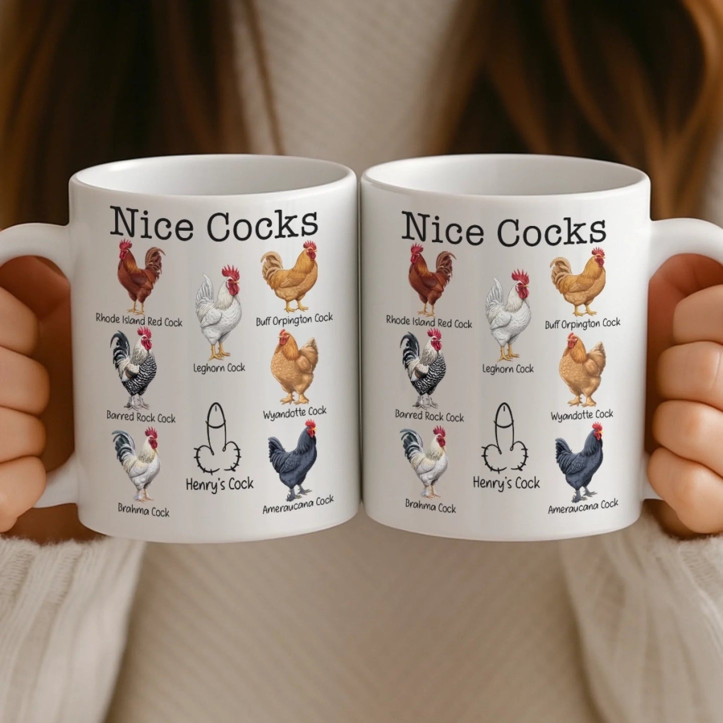 Custom Ceramic Mug - Personalized Anniversary Wedding Gifts For Husband And Wife, Him And Her - Partner In Life And Oops