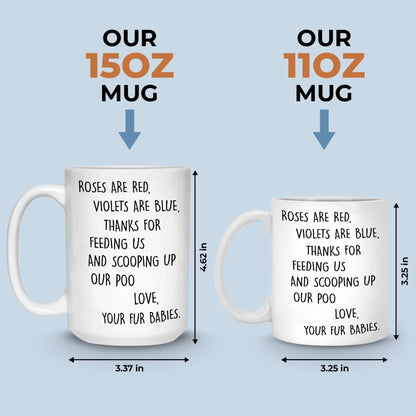 Custom Ceramic Mug - Personalized Christmas Birthday Gifts For Cat Lovers, Cat Mom And Dad - Daily Dose Of Purr Therapy