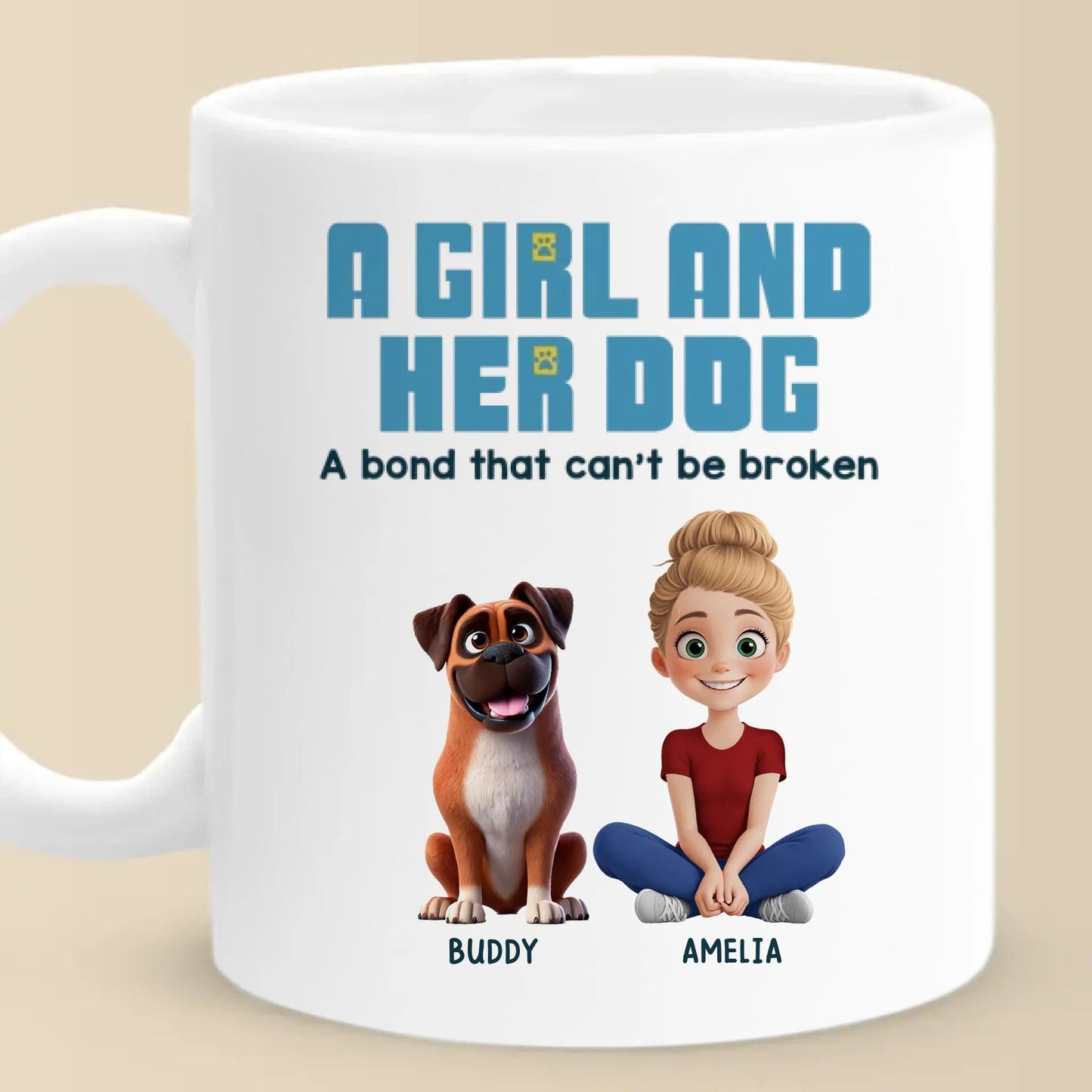 Custom Ceramic Mug - Personalized Christmas Birthday Gifts For Dog Cat Lovers, Dog Dad And Mom, Cat Owners - Pets Make Lives Whole