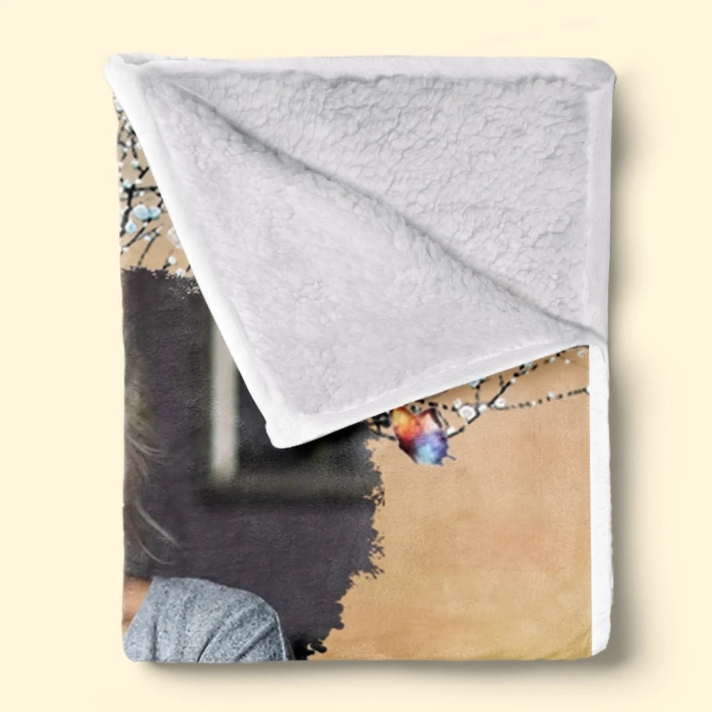 Custom Photo Blanket - Personalized Memorial Sympathy Gifts For Loss Of Mom, Dad - I Carry You In My Heart