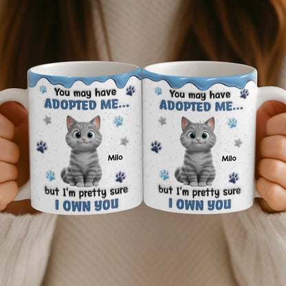 Custom Ceramic Mug - Personalized Birthday Gifts For Cat Lovers, Cat Mom And Dad - My Cats Own My Heart