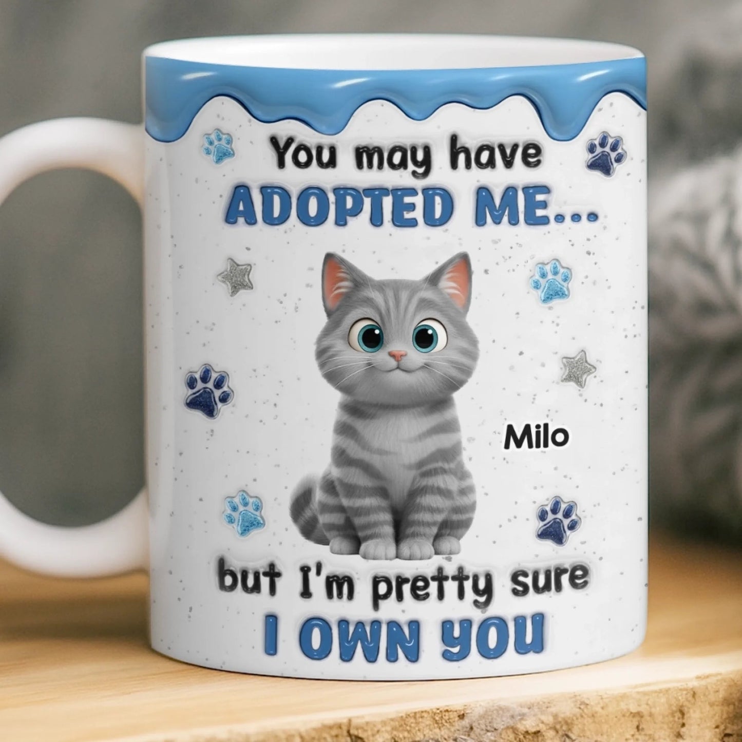 Custom Ceramic Mug - Personalized Birthday Gifts For Cat Lovers, Cat Mom And Dad - My Cats Own My Heart