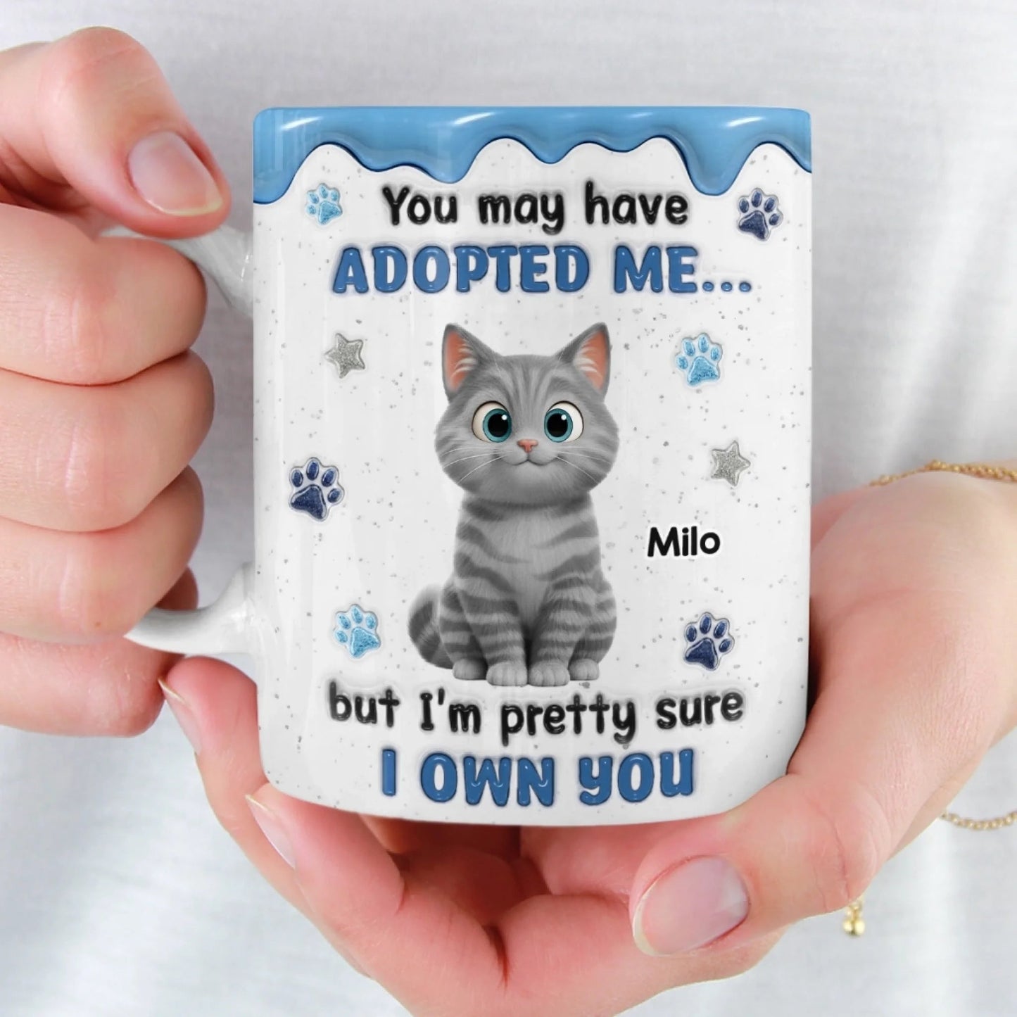 Custom Ceramic Mug - Personalized Birthday Gifts For Cat Lovers, Cat Mom And Dad - My Cats Own My Heart