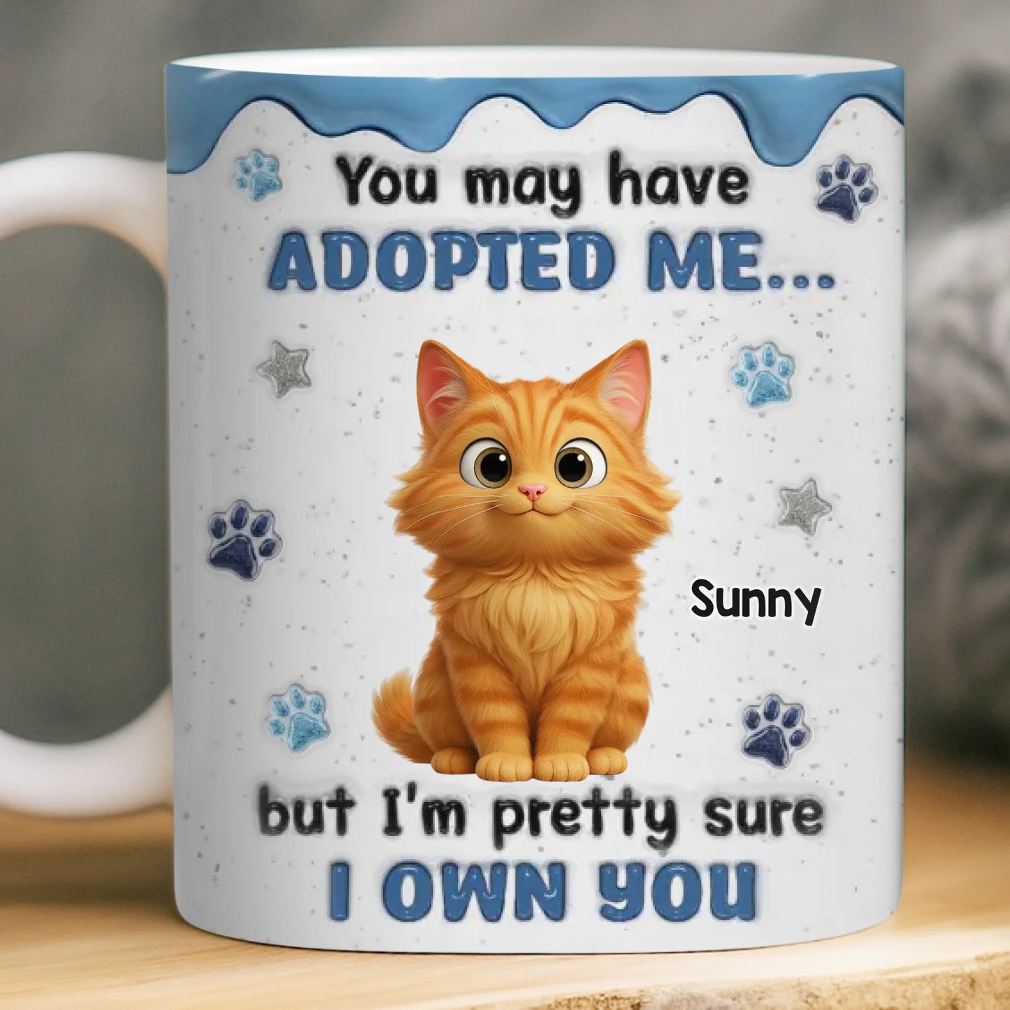 Custom Ceramic Mug - Personalized Birthday Gifts For Cat Lovers, Cat Mom And Dad - My Cats Own My Heart