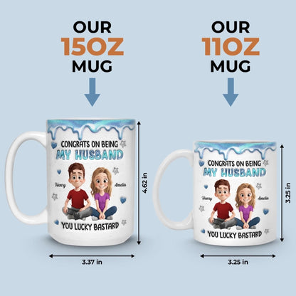 Custom 3D Inflated Effect Printed Ceramic Mug - Personalized Anniversary Wedding Gifts For Husband And Wife, Him And Her - Love Chosen Again And Again
