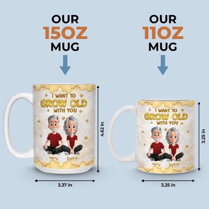 Custom 3D Inflated Effect Printed Ceramic Mug - Personalized Anniversary Wedding Gifts For Husband And Wife, Him And Her - Our Connection Feels Natural