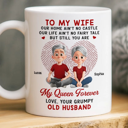 Custom Ceramic Mug - Personalized Anniversary Wedding Gifts For Husband And Wife, Him And Her - Our Love Keeps Growing