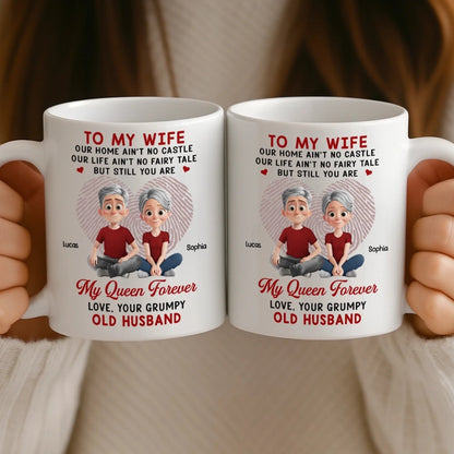 Custom Ceramic Mug - Personalized Anniversary Wedding Gifts For Husband And Wife, Him And Her - Our Love Keeps Growing
