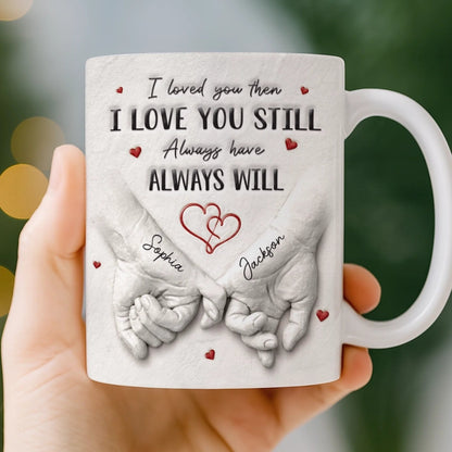 Custom 3D Inflated Effect Printed Ceramic Mug - Personalized Anniversary Wedding Gifts For Husband And Wife, Him And Her - Love Grows Stronger With Us