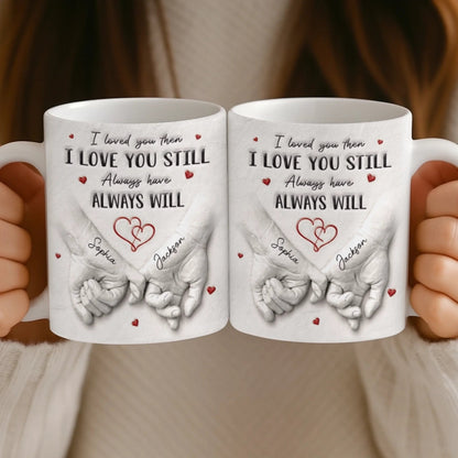 Custom 3D Inflated Effect Printed Ceramic Mug - Personalized Anniversary Wedding Gifts For Husband And Wife, Him And Her - Love Grows Stronger With Us