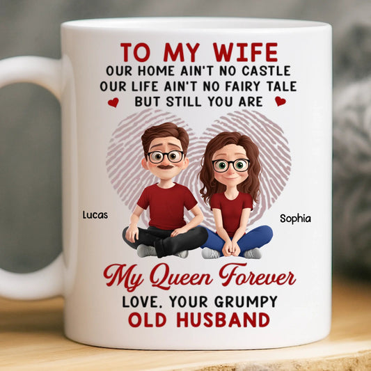 Custom Ceramic Mug - Personalized Anniversary Wedding Gifts For Husband And Wife, Him And Her - Our Love Keeps Growing