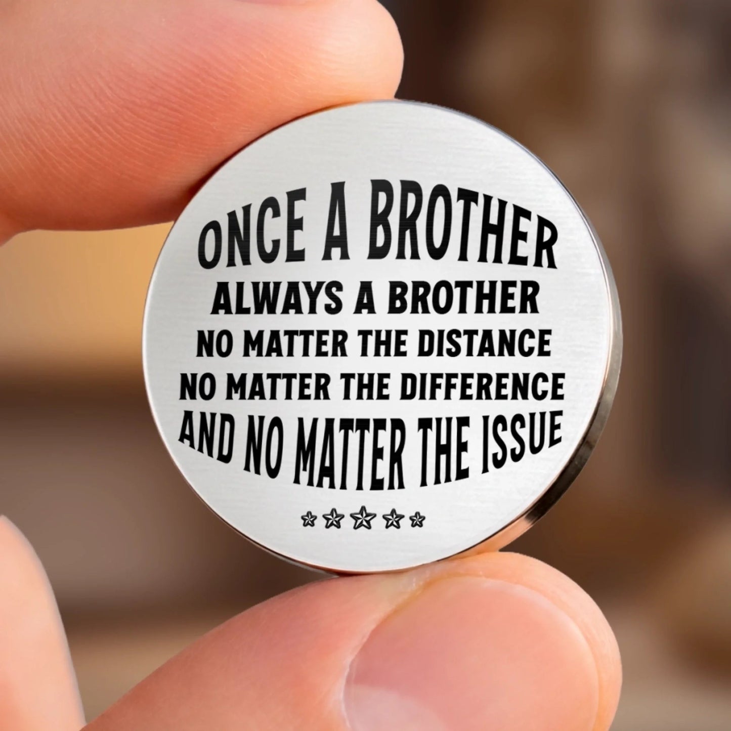 Custom Pocket Hug - Personalized Birthday Gifts For Brothers - Always Here For You