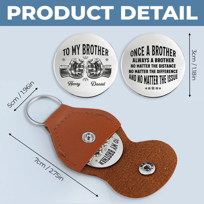 Custom Pocket Hug - Personalized Birthday Gifts For Brothers - Always Here For You