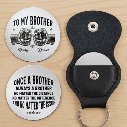 Custom Pocket Hug - Personalized Birthday Gifts For Brothers - Always Here For You