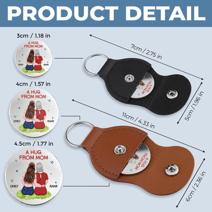 Custom Pocket Hug - Personalized Mother's Day Birthday Gifts For Mom, Daughter, Son - Take This Hug With You