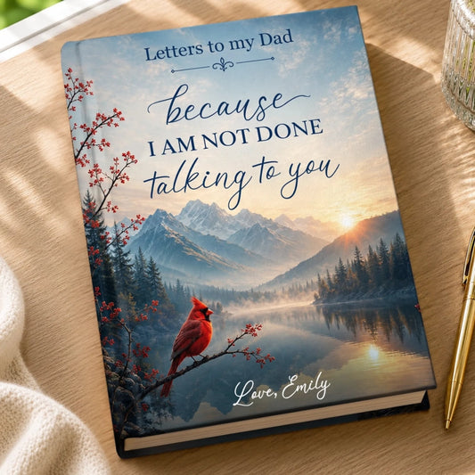 Custom Hardcover Journal - Personalized Memorial Sympathy Gifts For Loss Of Mom, Dad - Forever Remembered Always Loved