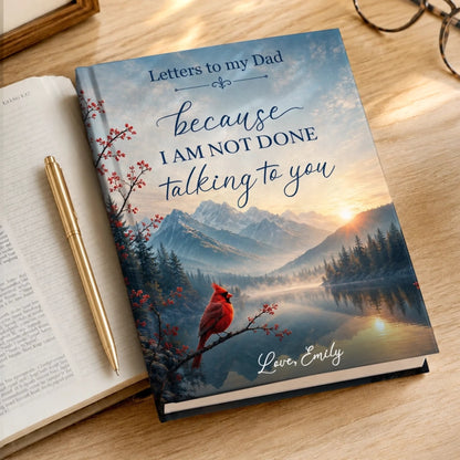 Custom Hardcover Journal - Personalized Memorial Sympathy Gifts For Loss Of Mom, Dad - Forever Remembered Always Loved