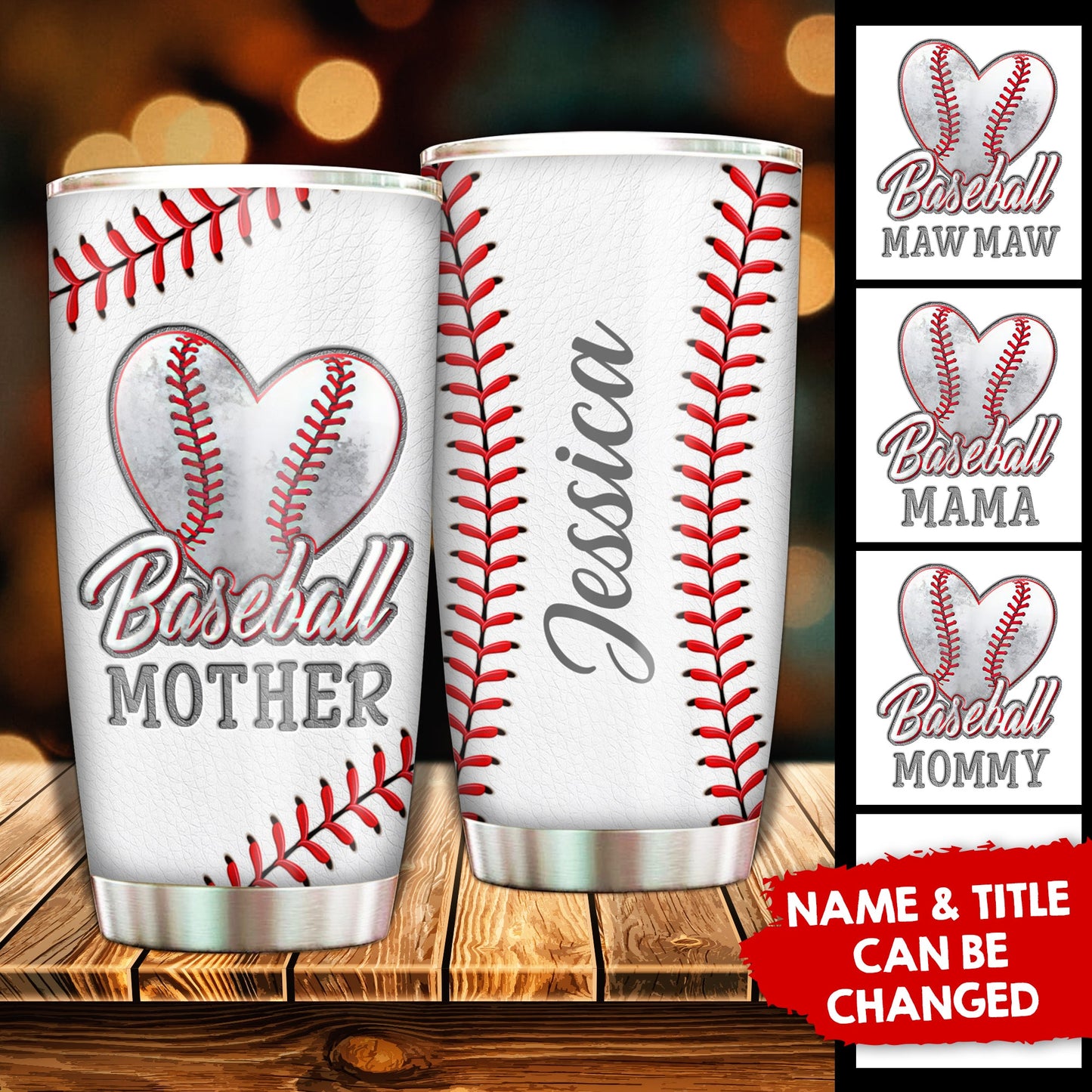 Baseball Mom - Personalized Tumbler
