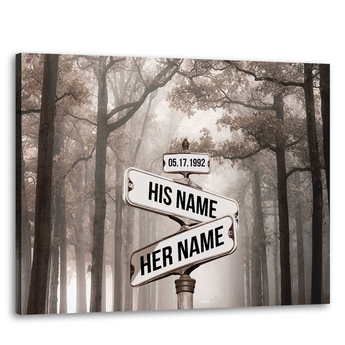 Personalized Street Sign Wall Art Custom Name