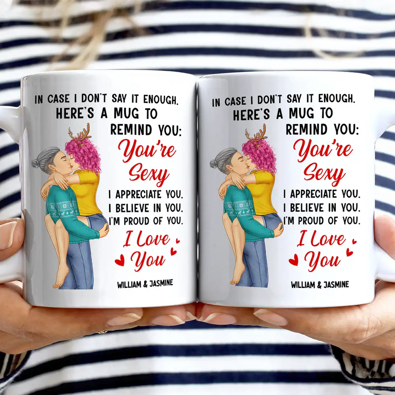 In Case I Don't Say It Enough Couples - Personalized Black Ceramic Mug