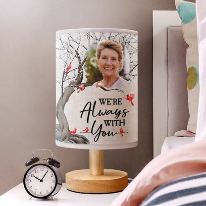 Custom Photo When You Miss Me Have No Fear Memorial - Personalized Fabric Lamp for Loss of Mom Dad Grandparents