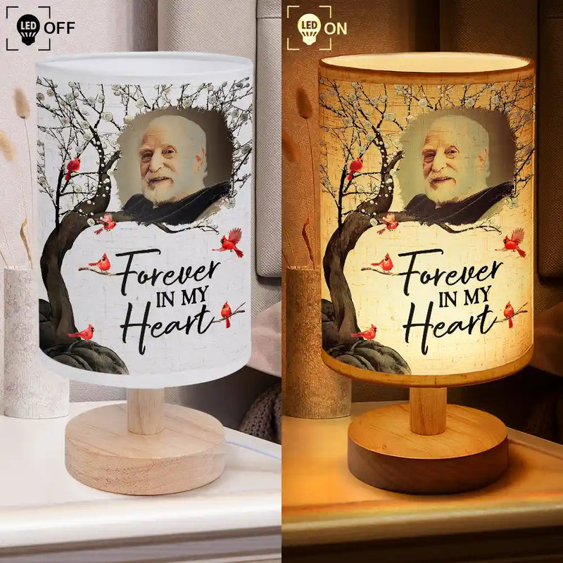 Custom Photo When You Miss Me Have No Fear Memorial - Personalized Fabric Lamp for Loss of Mom Dad Grandparents