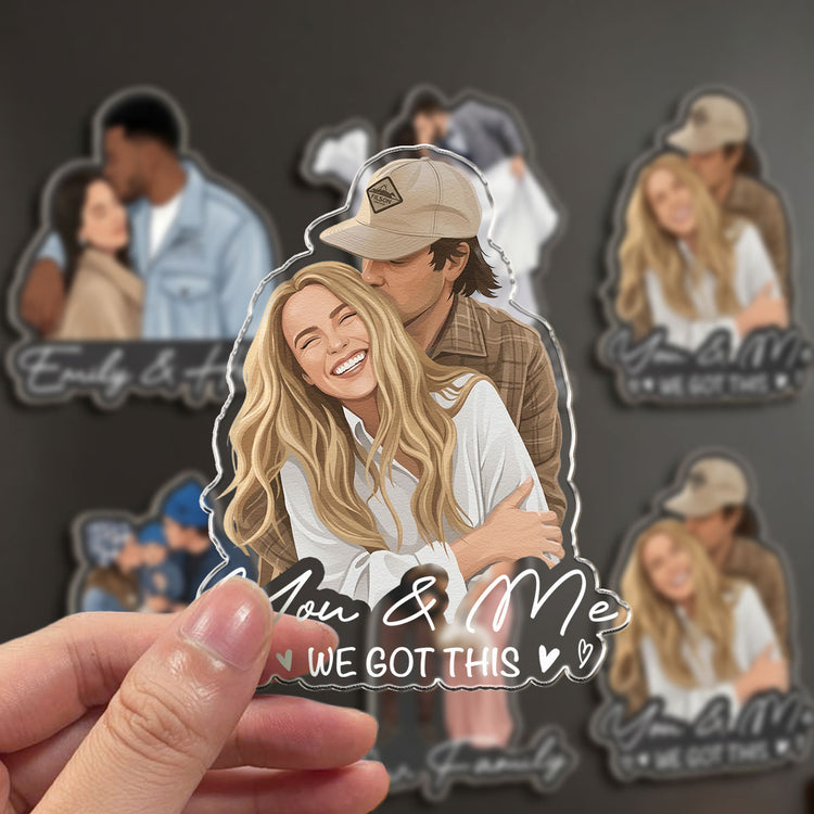 Turn Your Photo Into Art - Besties Forever, Friendship Thank You Gift - Personalized Magnet