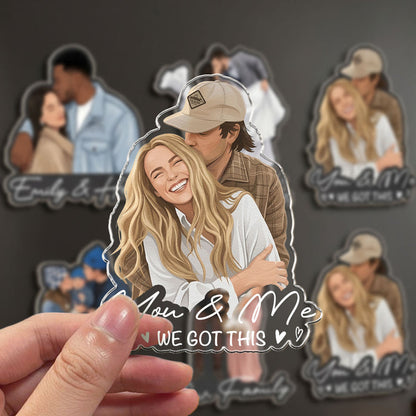 Turn Your Photo Into Art - Besties Forever, Friendship Thank You Gift - Personalized Magnet
