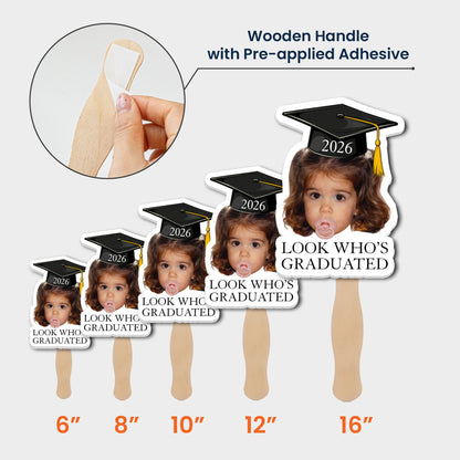 Custom Vintage Childhood Photo Graduation Gift - Personalized Graduation Fan