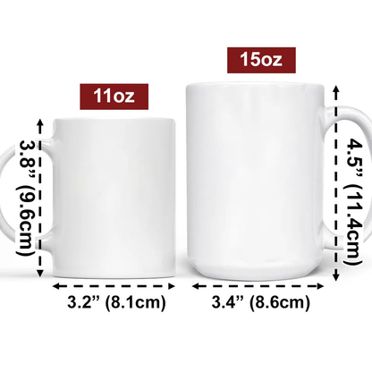 Love You So Much - Personalized Custom 3D Inflated Effect Ceramic Mug, Anniversary Valentine Gift for Wife & Husband, Old Couple Coffee Mug