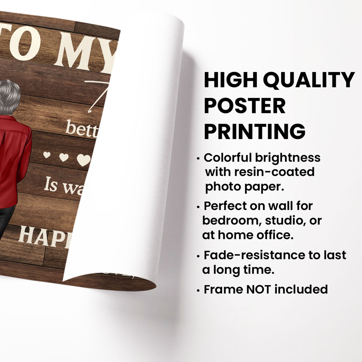 To My Son Happy Father's Day - Personalized Poster - Heartfelt Father's Day Gift For Son