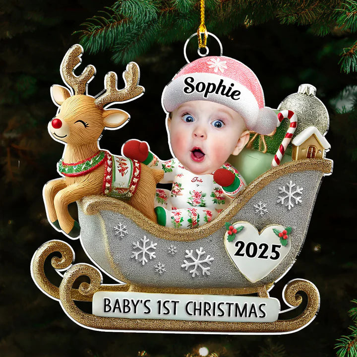 Magical First Christmas - Personalized Custom Acrylic Ornament