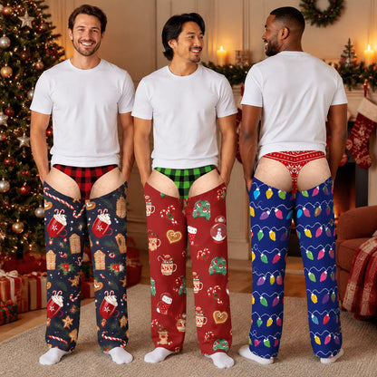 Personalized Funny Men Underwear, Gift Christmas Pajama Pants For Men - Personalized Lounge Pants