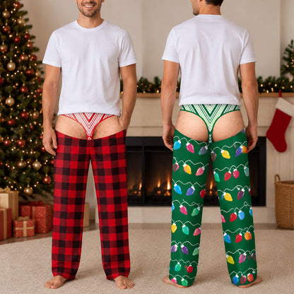 Personalized Funny Men Underwear, Gift Christmas Pajama Pants For Men - Personalized Lounge Pants
