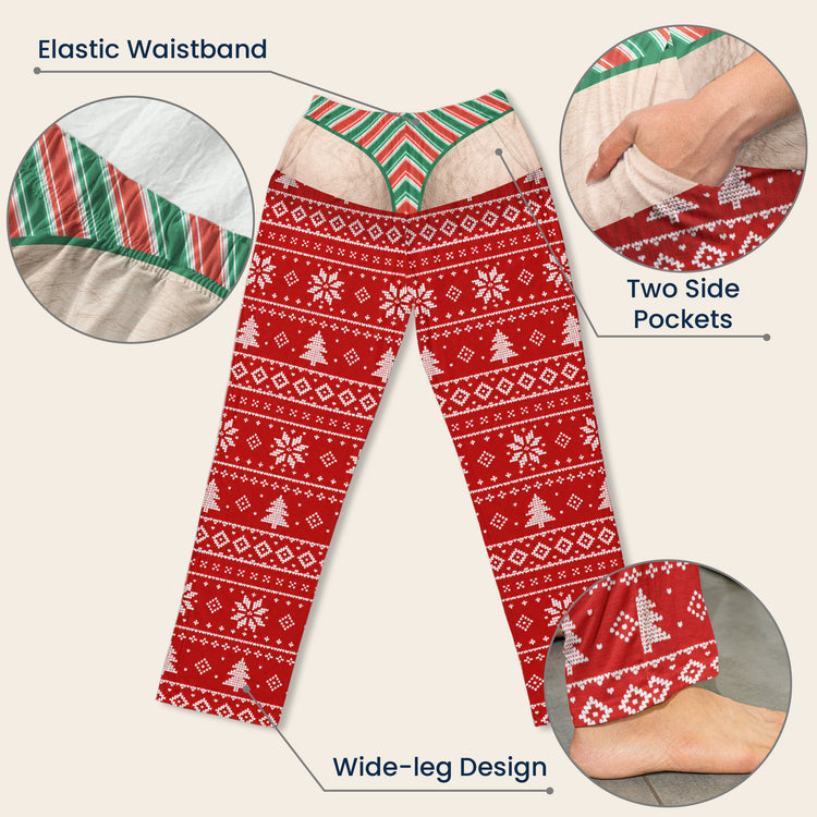 Personalized Funny Men Underwear, Gift Christmas Pajama Pants For Men - Personalized Lounge Pants
