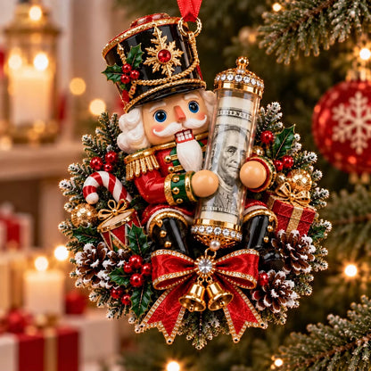 Personalized Christmas Animal Money Holder Ornament, Cute Acrylic Cash Gift for Kids and Family