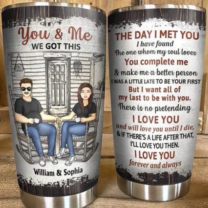 Family Couple The Day I Met You - Couple Gift - Personalized Custom 20oz Tumbler