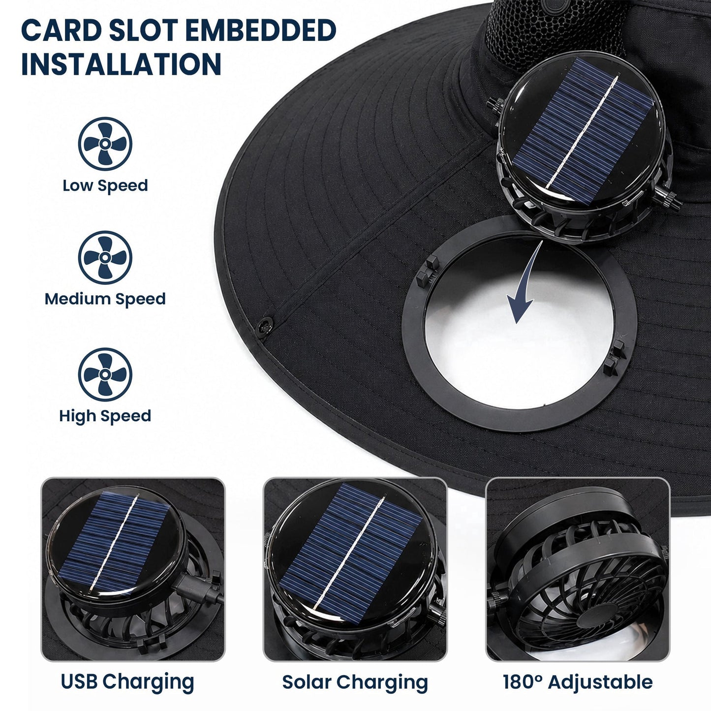 The Man, The Myth, The Gardening Legend - Personalized Solar Fan Hat