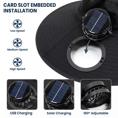 The Man, The Myth, The Gardening Legend - Personalized Solar Fan Hat