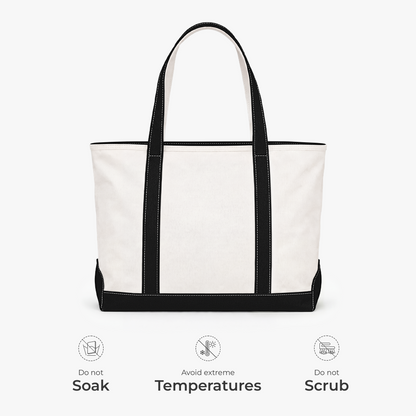 Teacher Name Canvas Tote Bag - Personalized Teacher Gifts, Back To School Teacher Bag