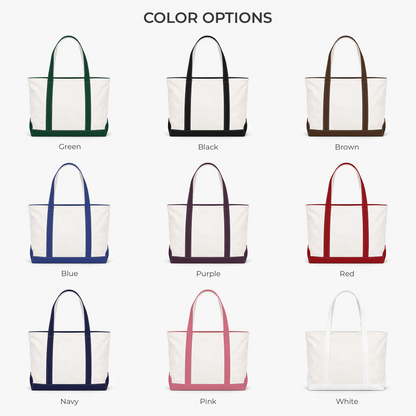 Teacher Name Canvas Tote Bag - Personalized Teacher Gifts, Back To School Teacher Bag
