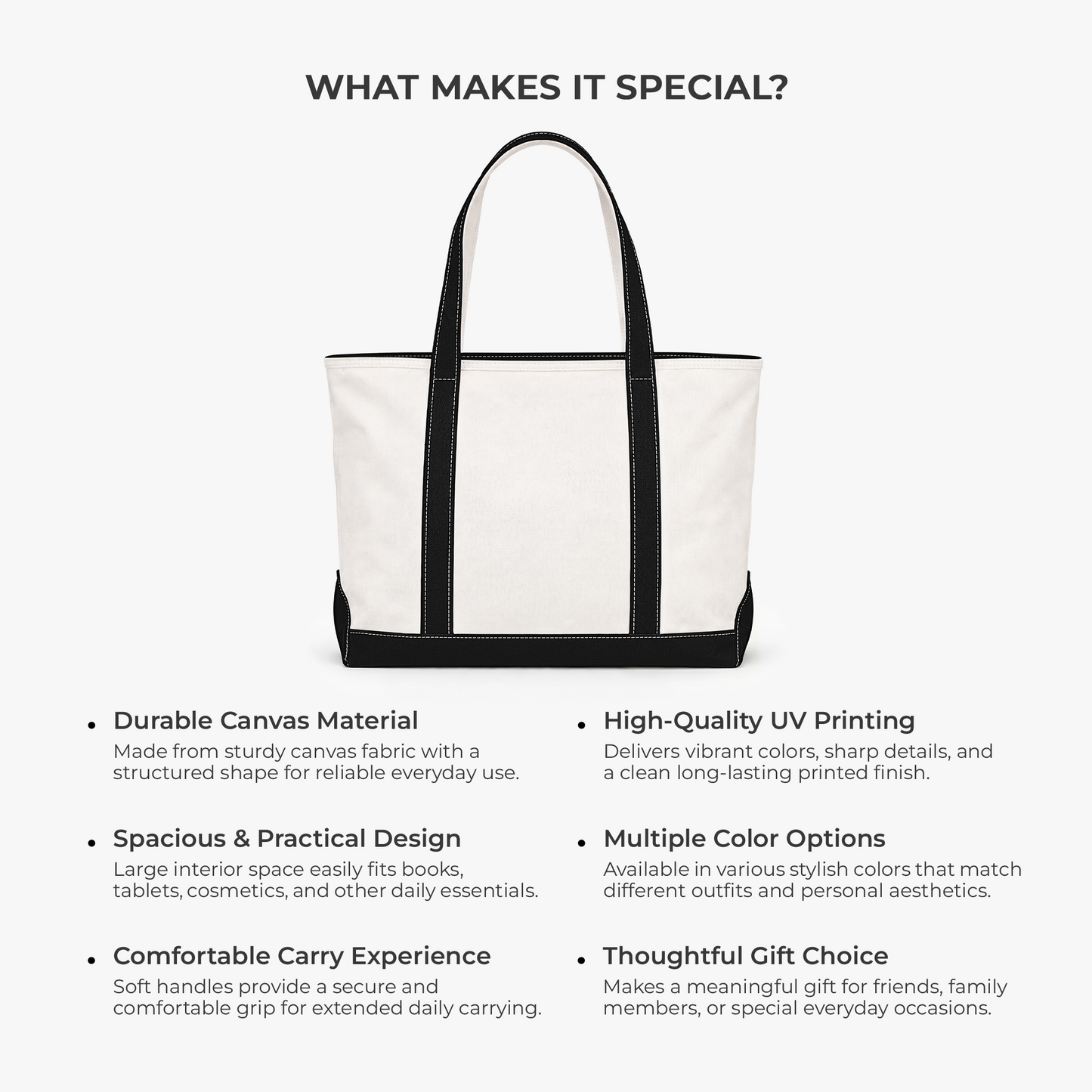 Teacher Name Canvas Tote Bag - Personalized Teacher Gifts, Back To School Teacher Bag