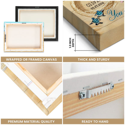 So Many In The Sea – Romantic Beach Infinity Sand Custom Photo Canvas Wall Art