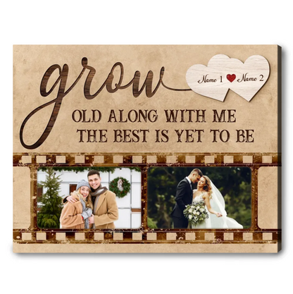 Husband Wife Photo Gift Custom Couple Canvas Print