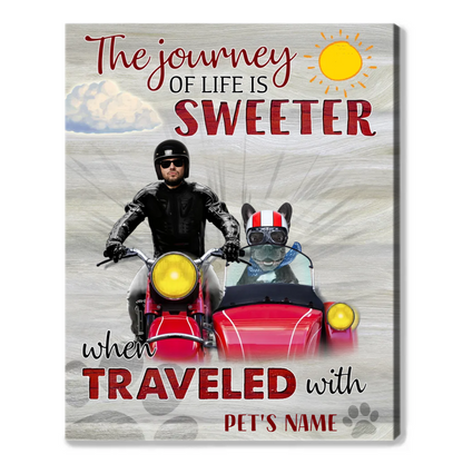 Custom Funny Pet Portrait Cute Canvas Print Gift For Dog Lovers