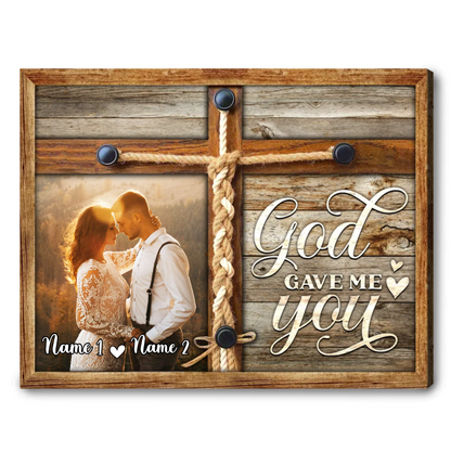 Personalized Couple Photo Gift Best Wedding Anniversary Canvas Wall Art