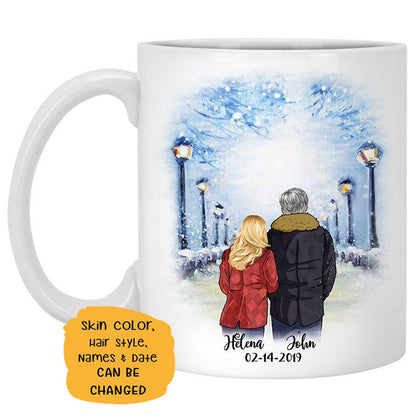 To my Boyfriend Promise Encourage Inspire Street, Customized Ceramic Mug, Anniversary Gift, Personalized Love Gift for Him